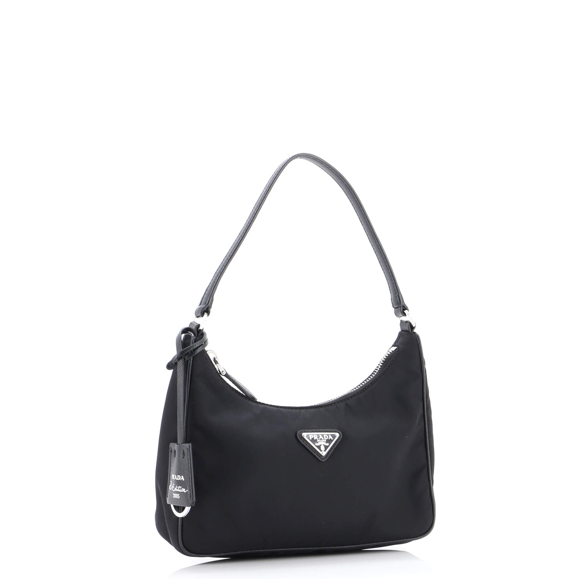 Re-Edition 2005 Hobo Tessuto with Saffiano Leather Mini