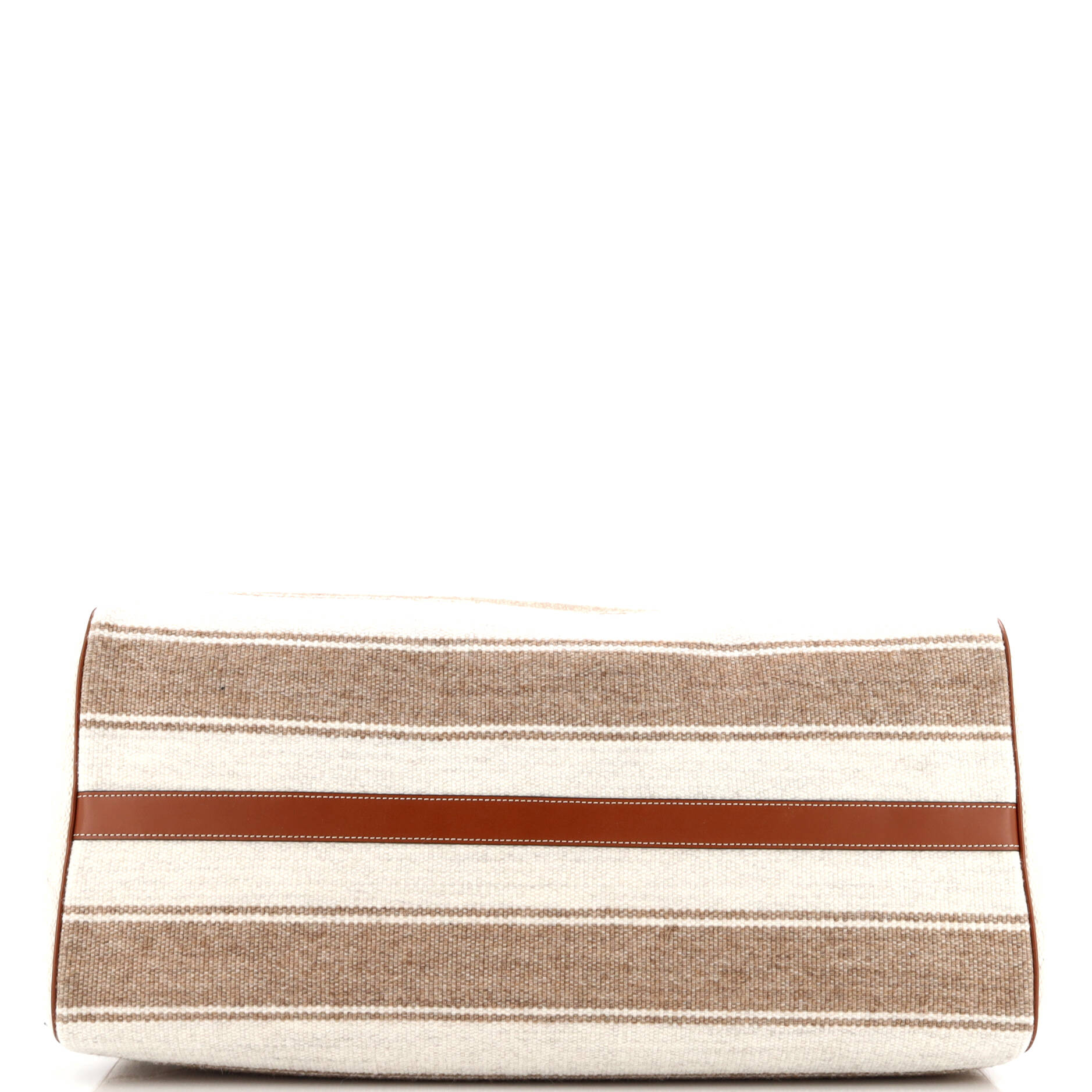 Travel Duffle Bag Striped Jacquard Textile Large