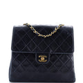 Vintage Square Classic Flap Bag Quilted Lambskin Small