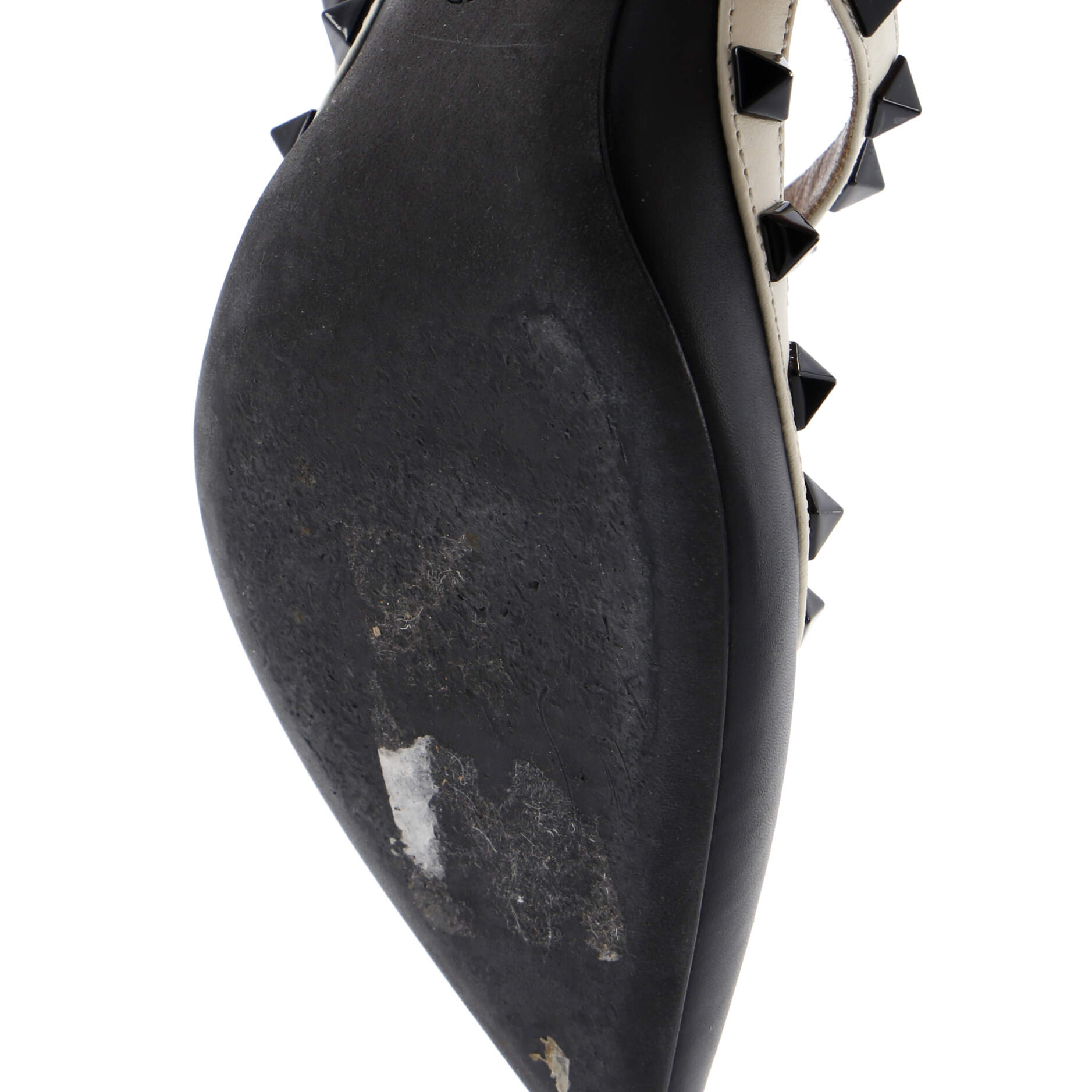 Women's Rockstud Ankle Strap Pumps Leather 100
