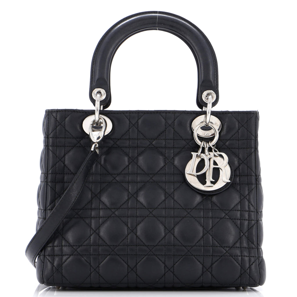 Lady Dior Bag Cannage Quilt Lambskin Medium