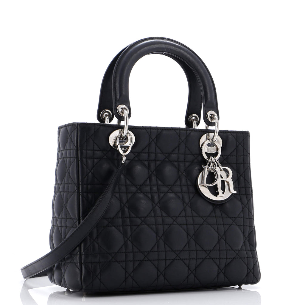 Lady Dior Bag Cannage Quilt Lambskin Medium