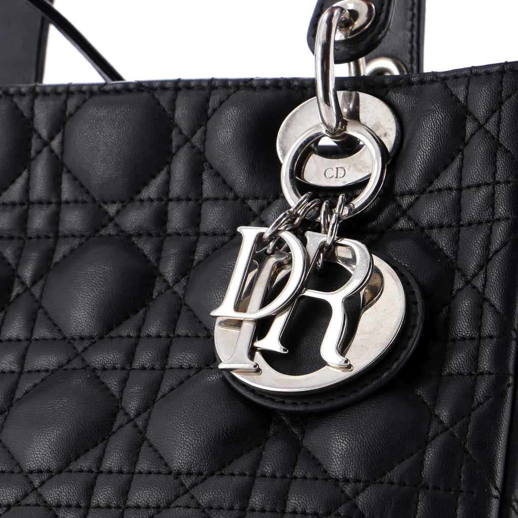 Lady Dior Bag Cannage Quilt Lambskin Medium