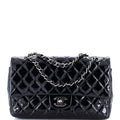 Classic Double Flap Bag Quilted Patent Medium