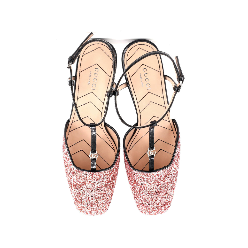 Women's Slingback Pumps Glitter and Patent