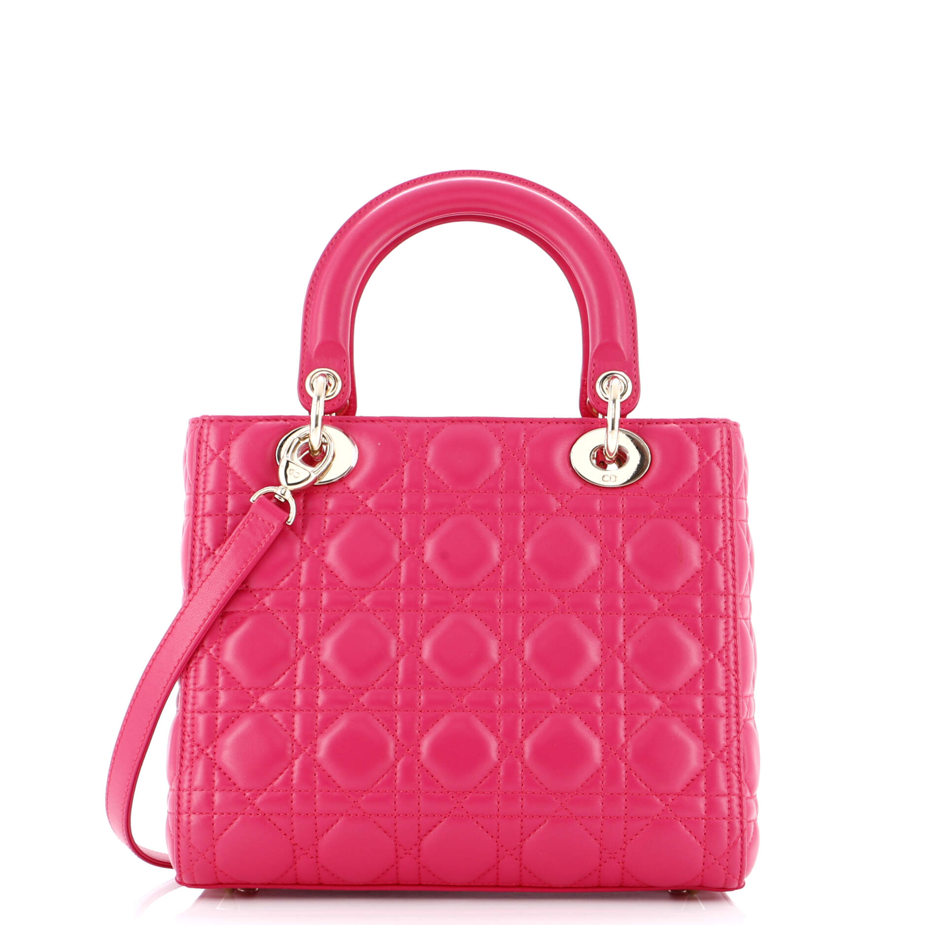 Lady Dior Bag Cannage Quilt Lambskin Medium