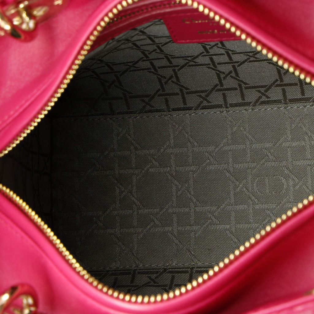 Lady Dior Bag Cannage Quilt Lambskin Medium