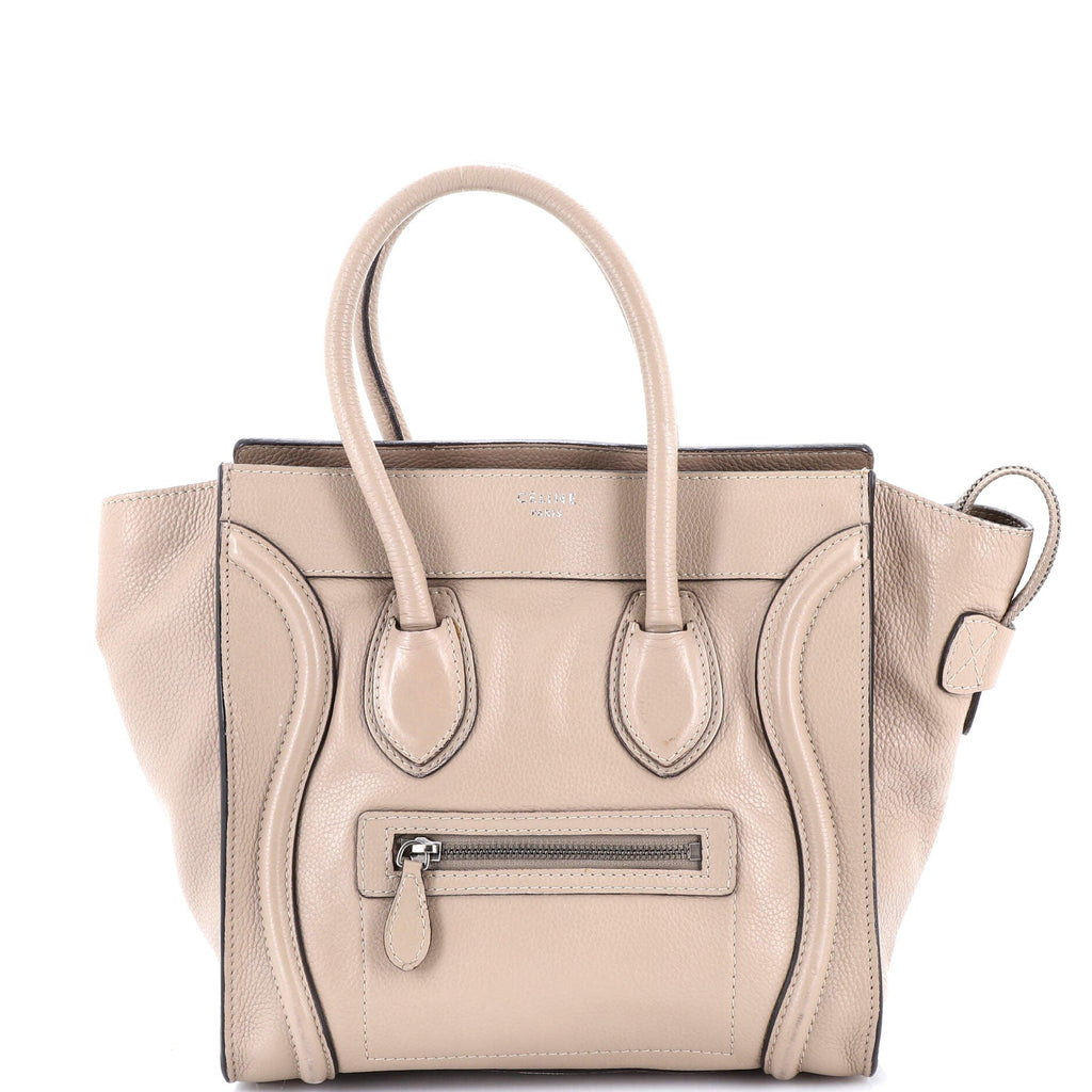 Luggage Bag Grainy Leather Micro