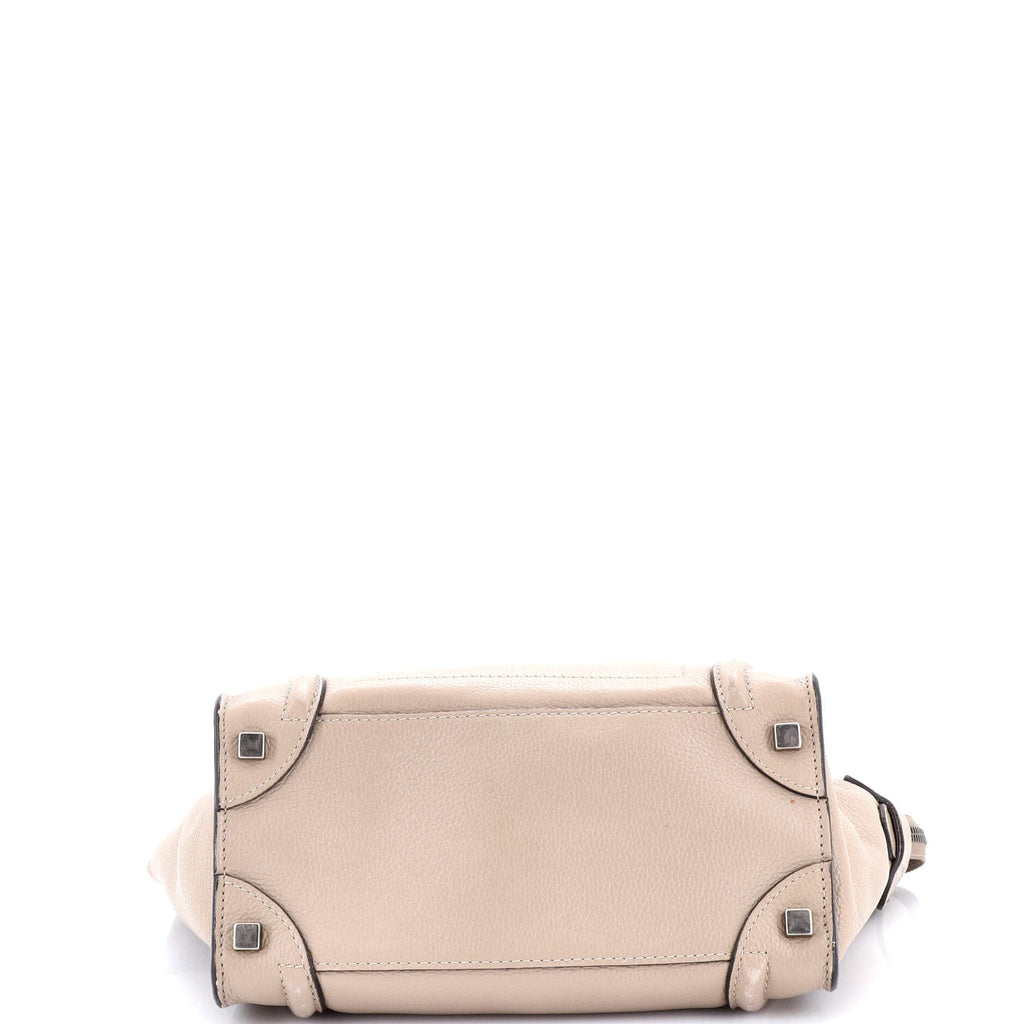 Luggage Bag Grainy Leather Micro