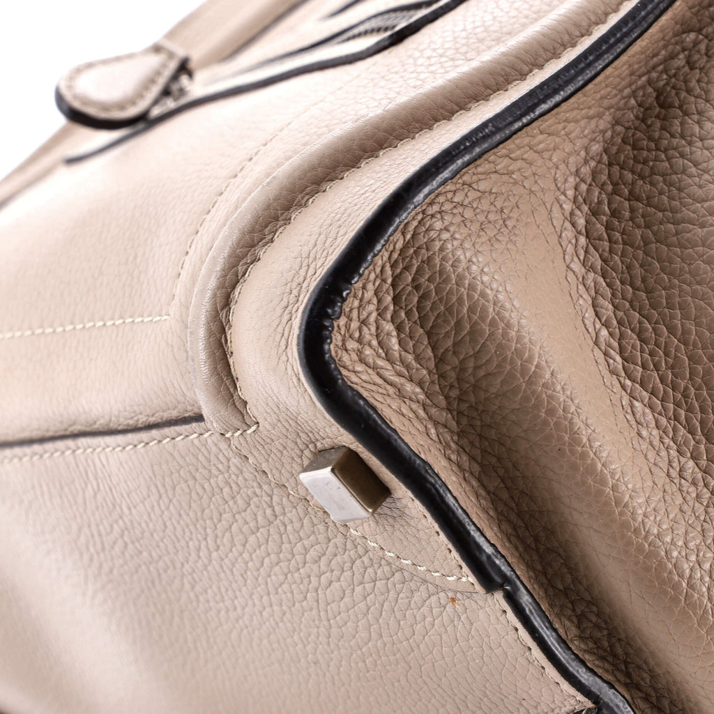 Luggage Bag Grainy Leather Micro
