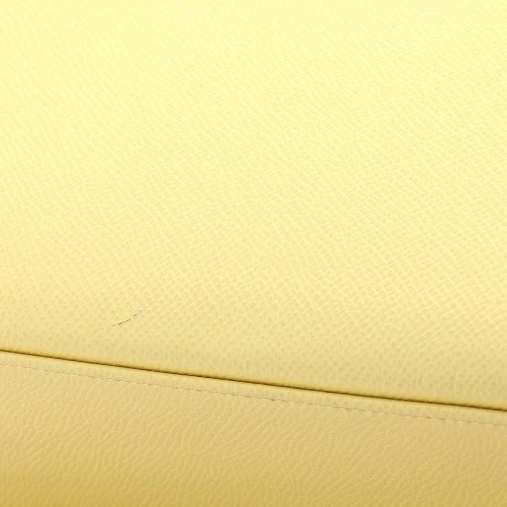 Kelly Handbag Jaune Poussin Epsom with Gold Hardware 25