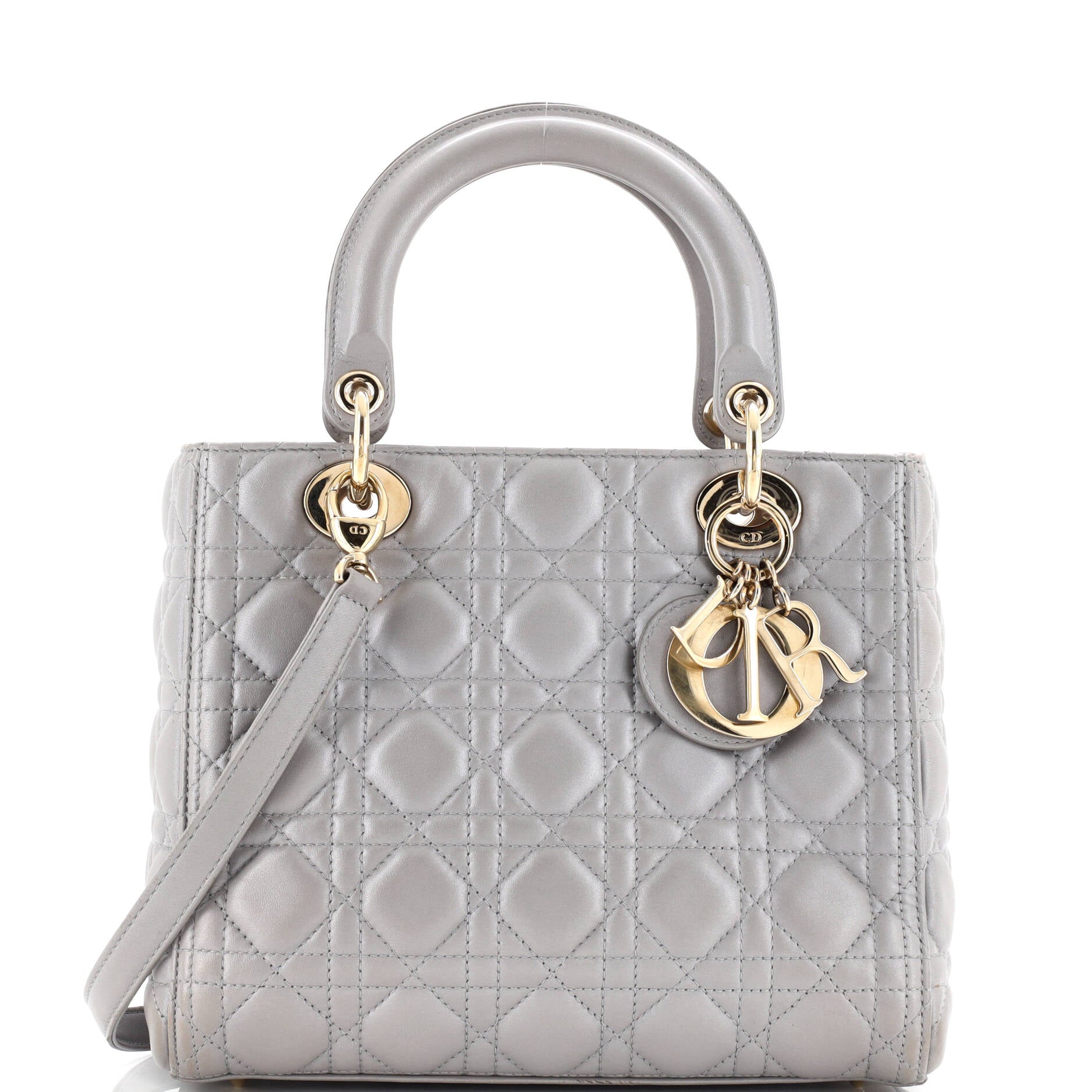 Lady Dior Bag Cannage Quilt Lambskin Medium