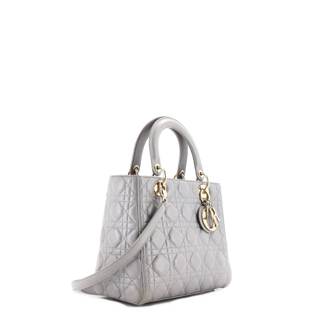 Lady Dior Bag Cannage Quilt Lambskin Medium