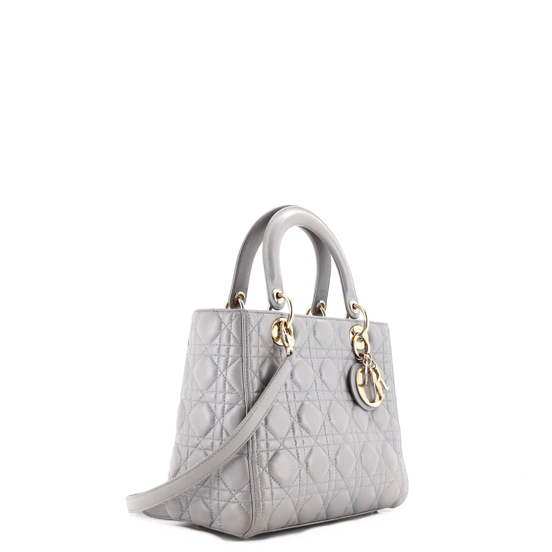 Lady Dior Bag Cannage Quilt Lambskin Medium