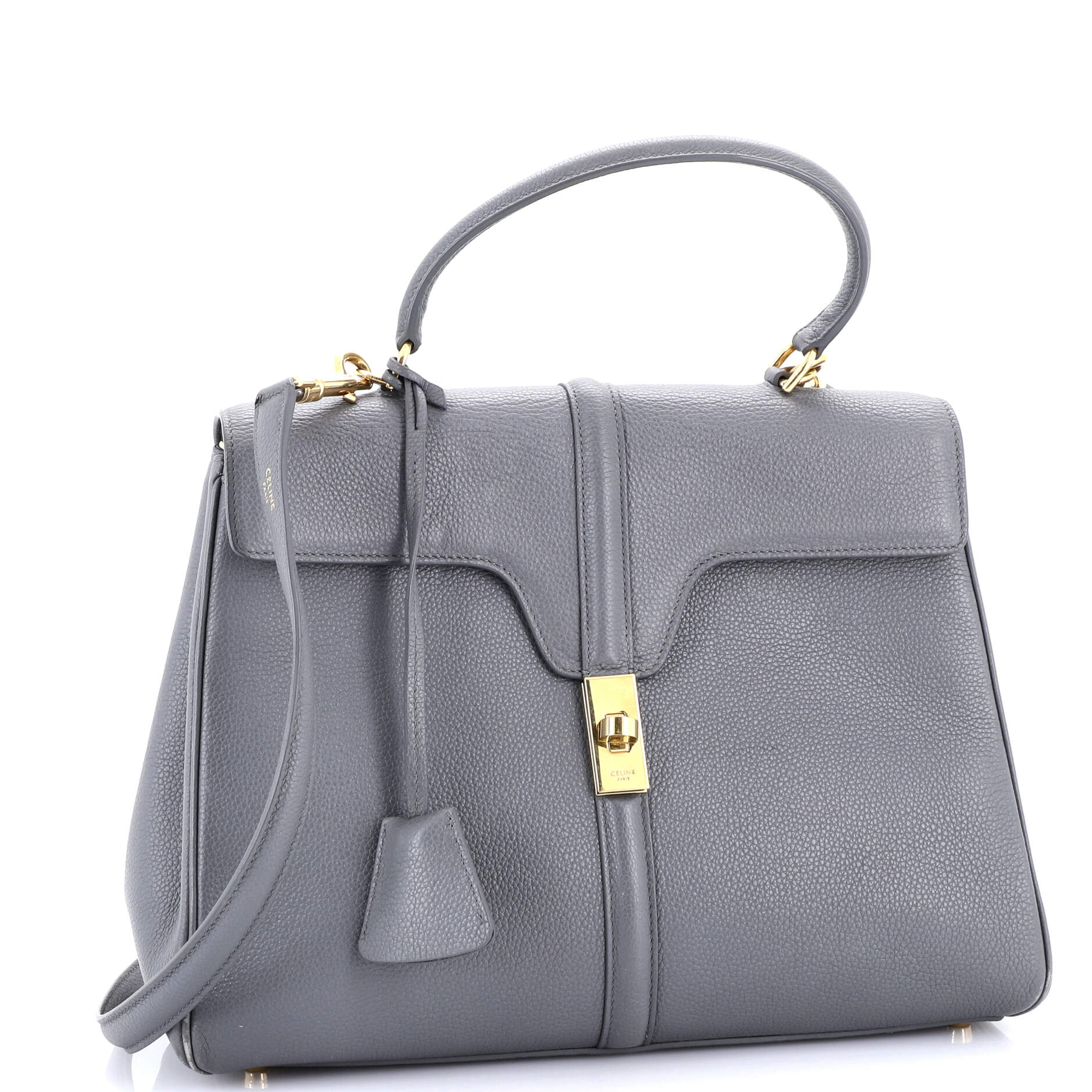 16 Top Handle Bag Grained Calfskin Medium