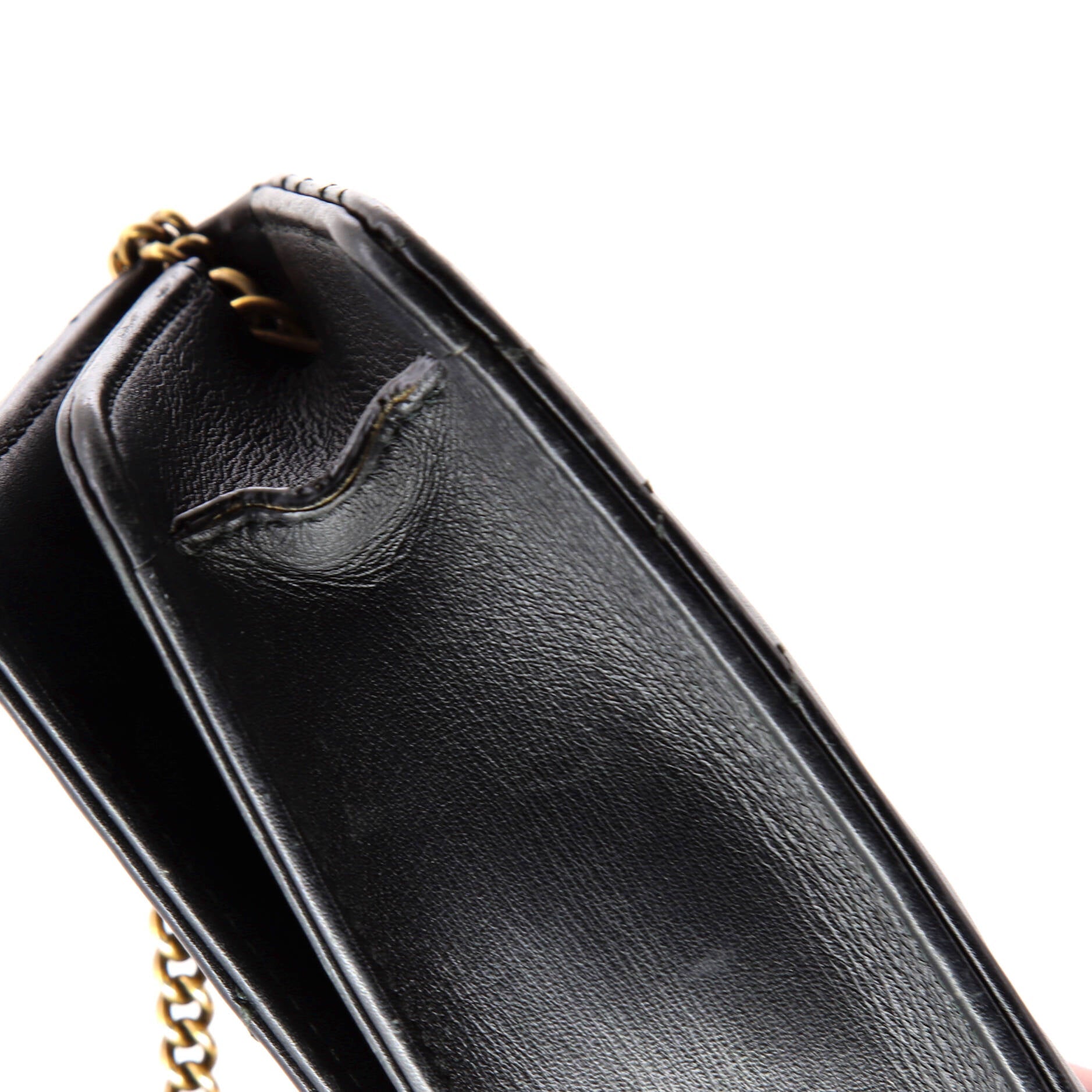 GG Marmont Chain Flap Bag Embellished Matelasse Leather Mini
