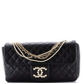 Westminster Pearl Chain Flap Bag Quilted Lambskin Medium