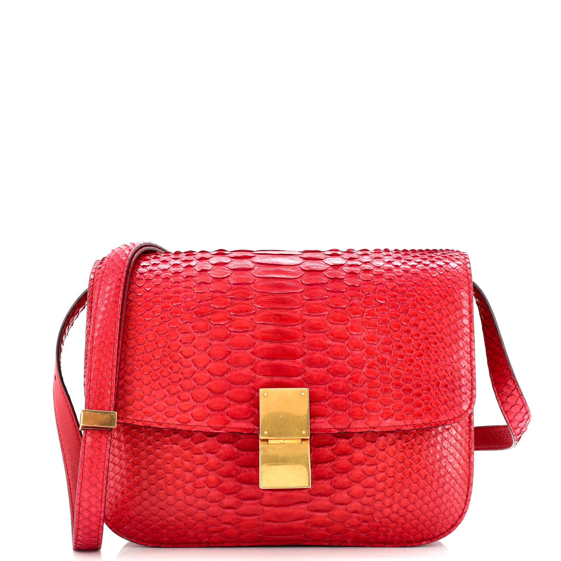 Classic Box Bag Python Medium