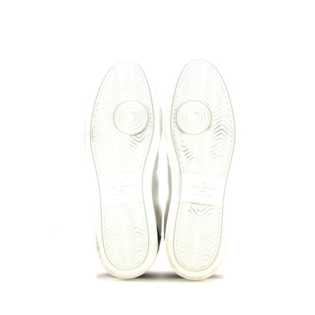 Men's Rivoli Low-Top Sneakers Leather with Monogram Canvas