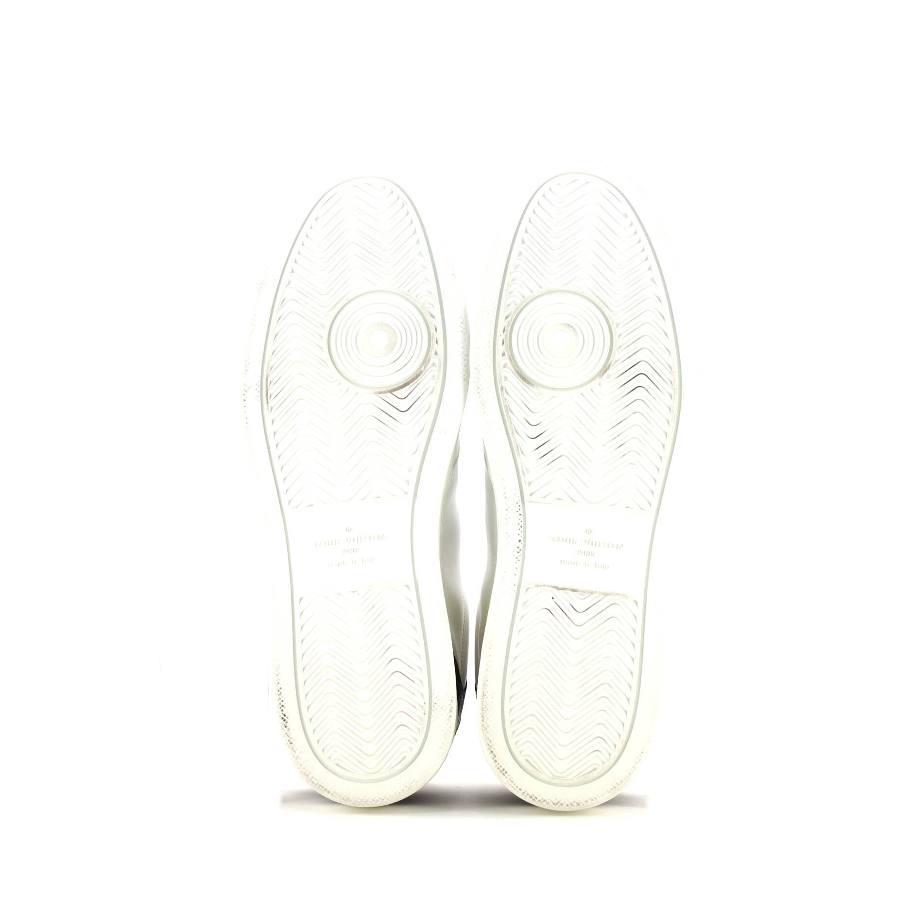 Men's Rivoli Low-Top Sneakers Leather with Monogram Canvas