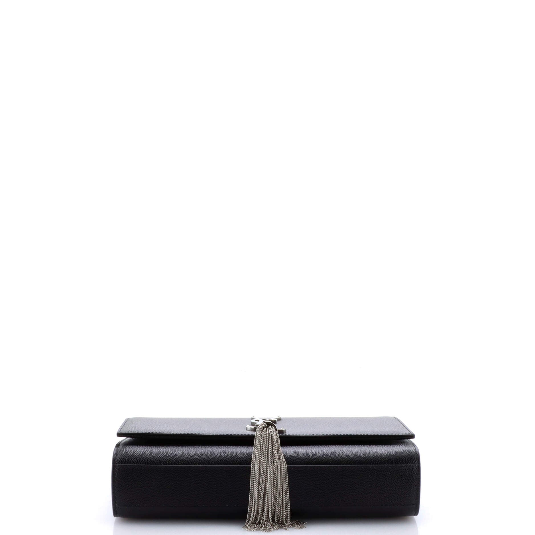 Classic Monogram Tassel Crossbody Bag Grainy Leather Small
