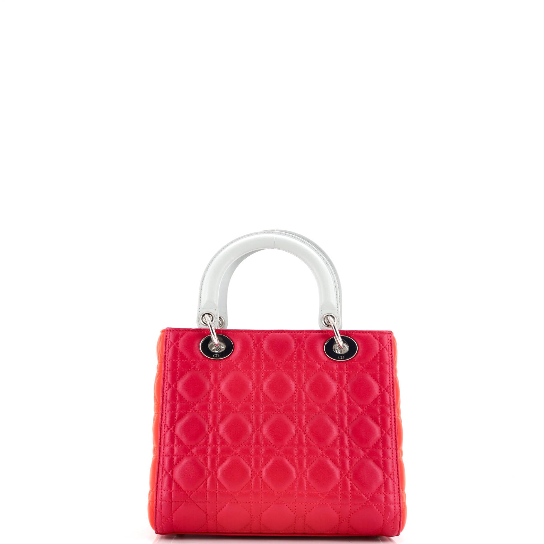 Tricolor Lady Dior Bag Cannage Quilt Lambskin Medium