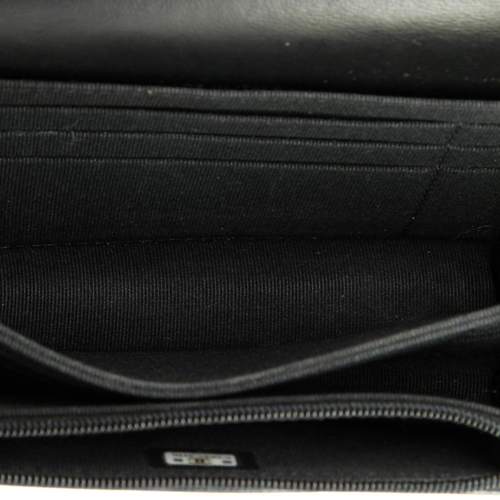 CC Enamel Full Flap Bag Quilted Lambskin Mini