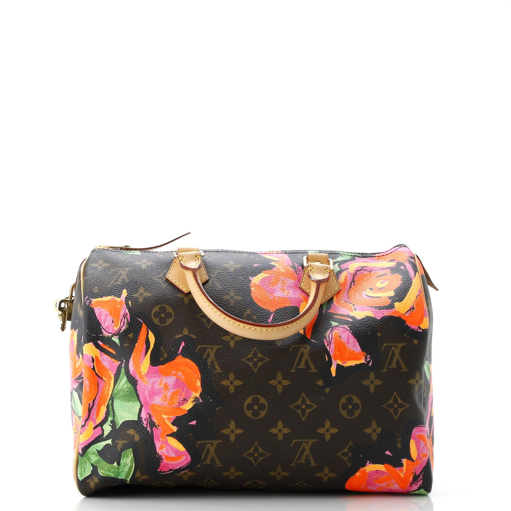 Speedy Handbag Limited Edition Monogram Roses 30