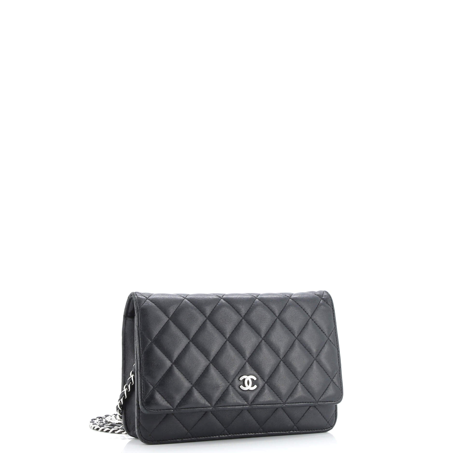 Wallet on Chain Quilted Lambskin