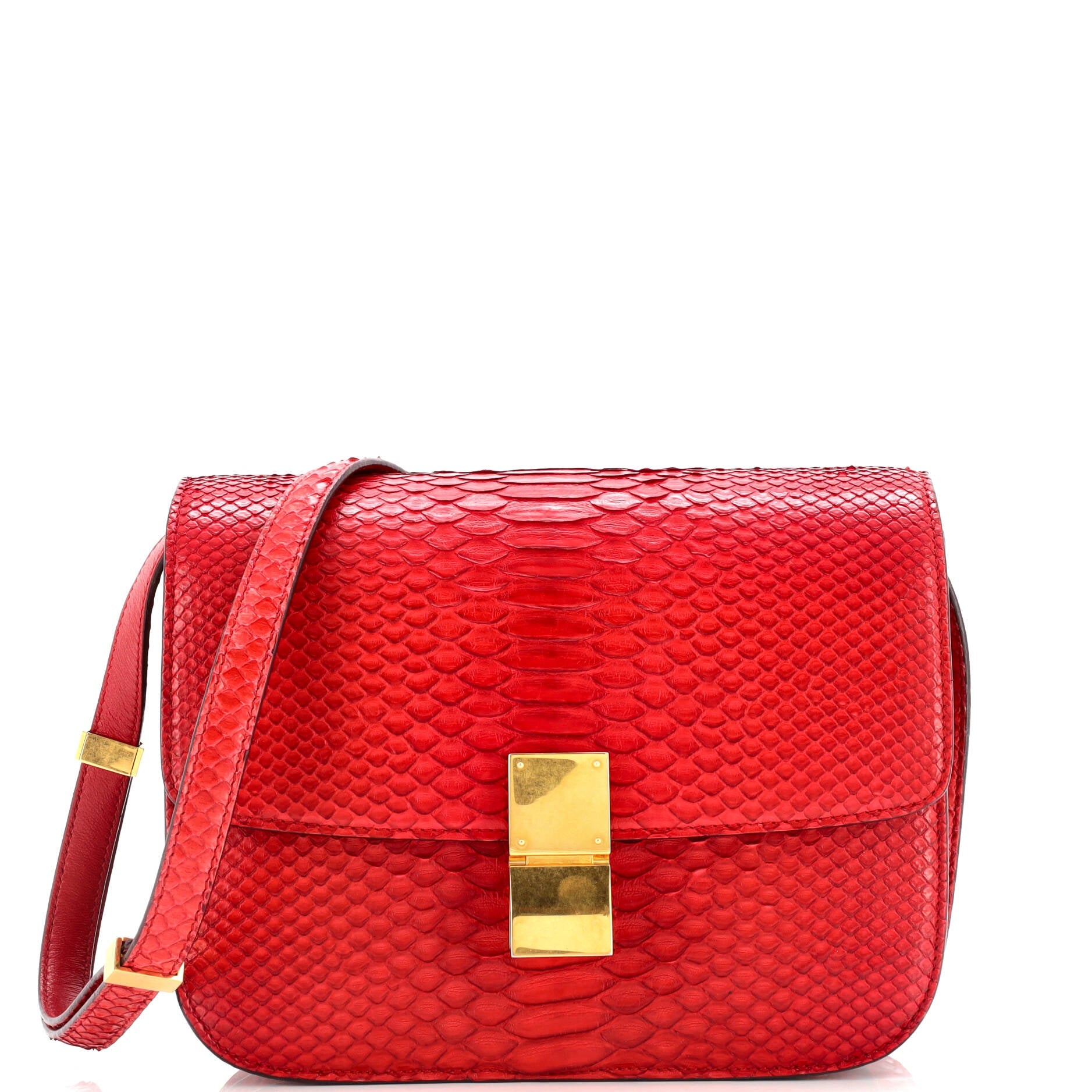 Classic Box Bag Python Medium