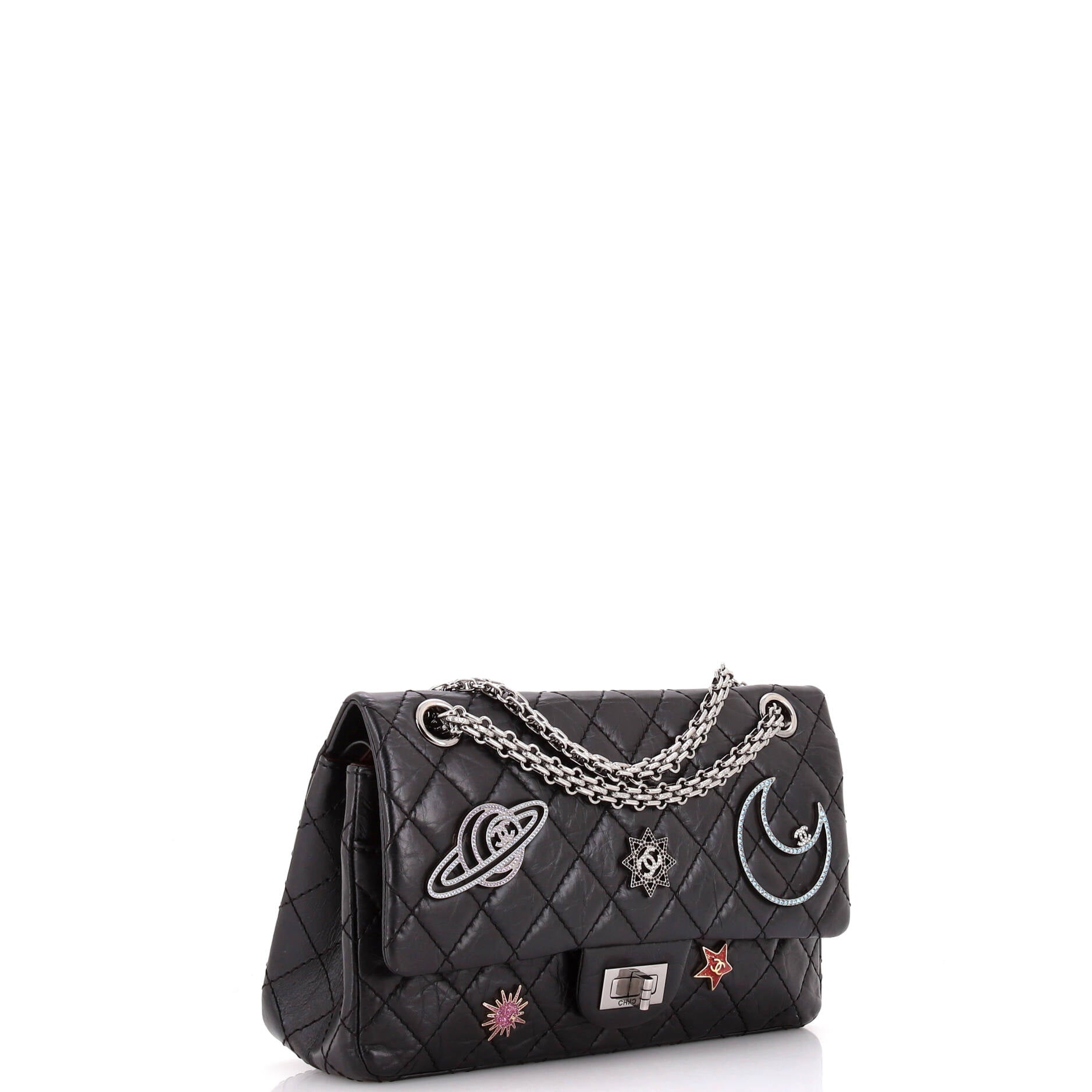 Space Charms Reissue 2.55 Flap Bag Quilted Aged Calfskin 225