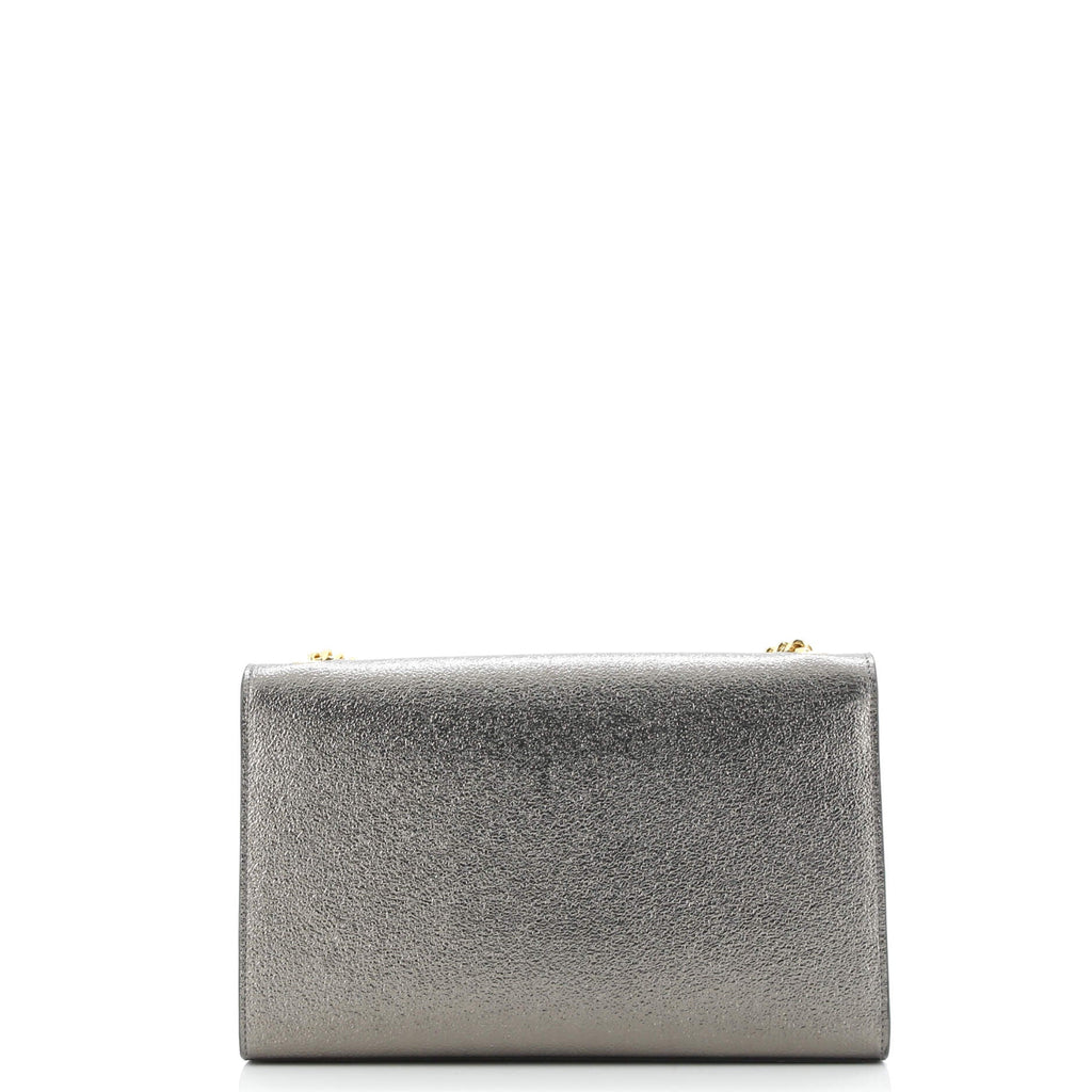 Classic Monogram Crossbody Bag Metallic Leather Medium
