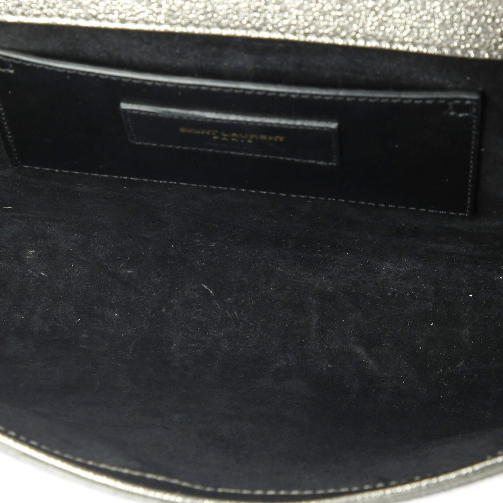 Classic Monogram Crossbody Bag Metallic Leather Medium