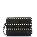 Rockstud Front Handle Flap Bag Leather Small