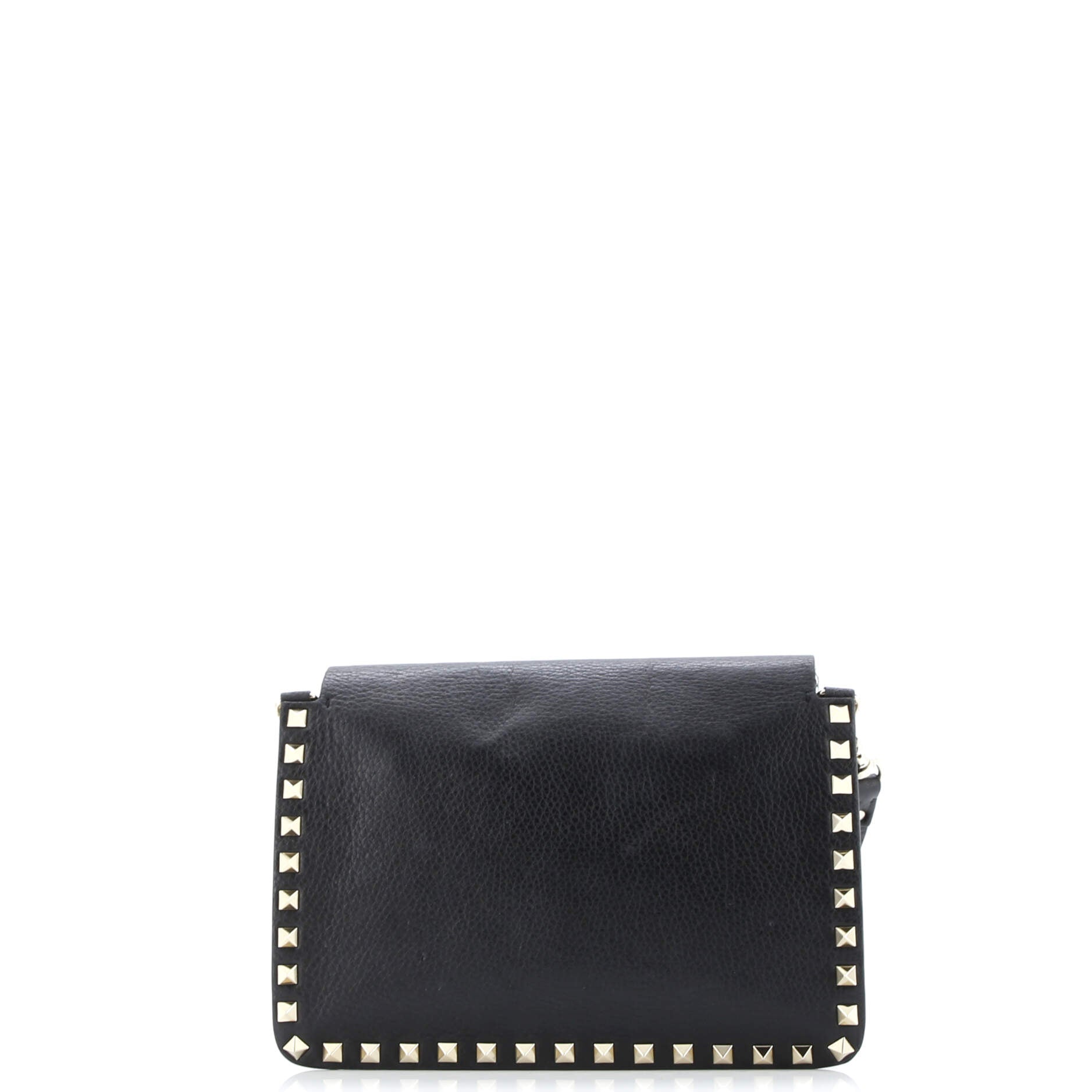 Rockstud Front Handle Flap Bag Leather Small