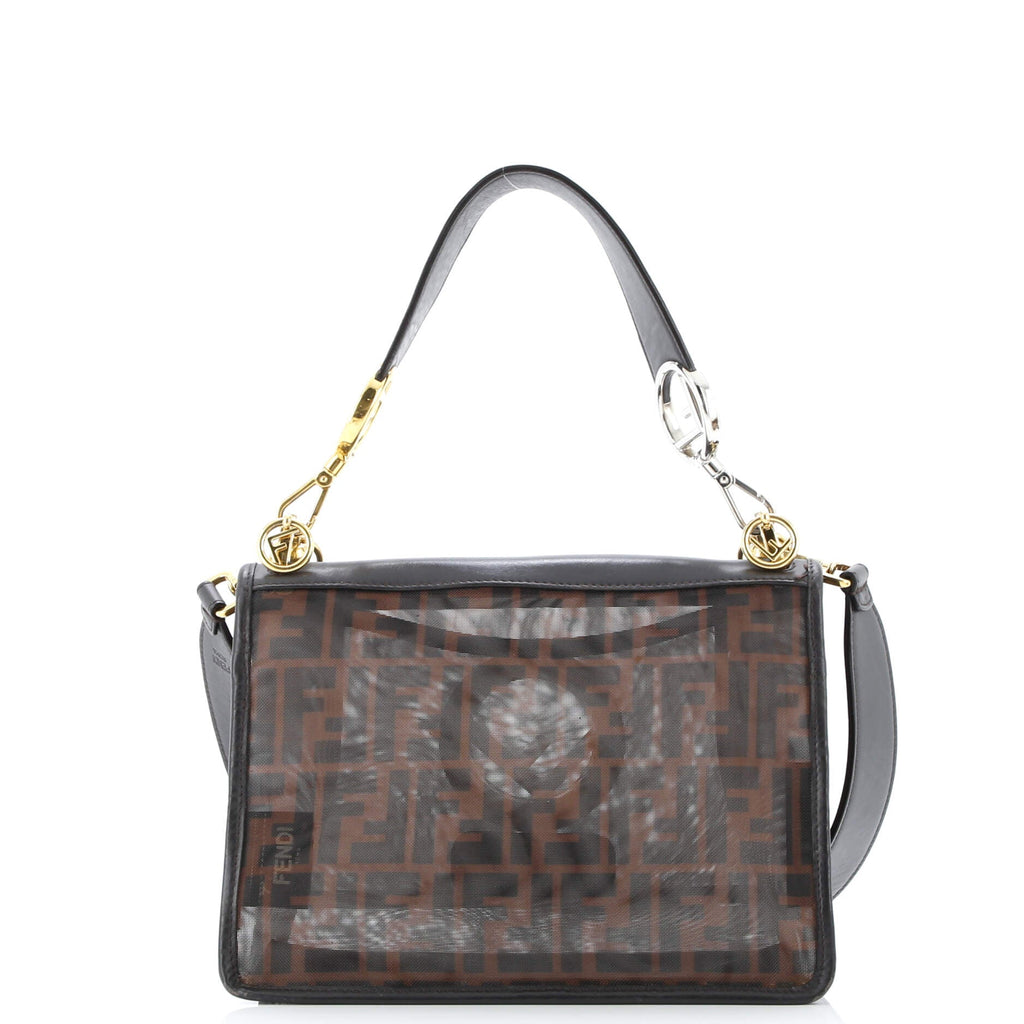Kan I F Shoulder Bag Zucca Mesh Medium