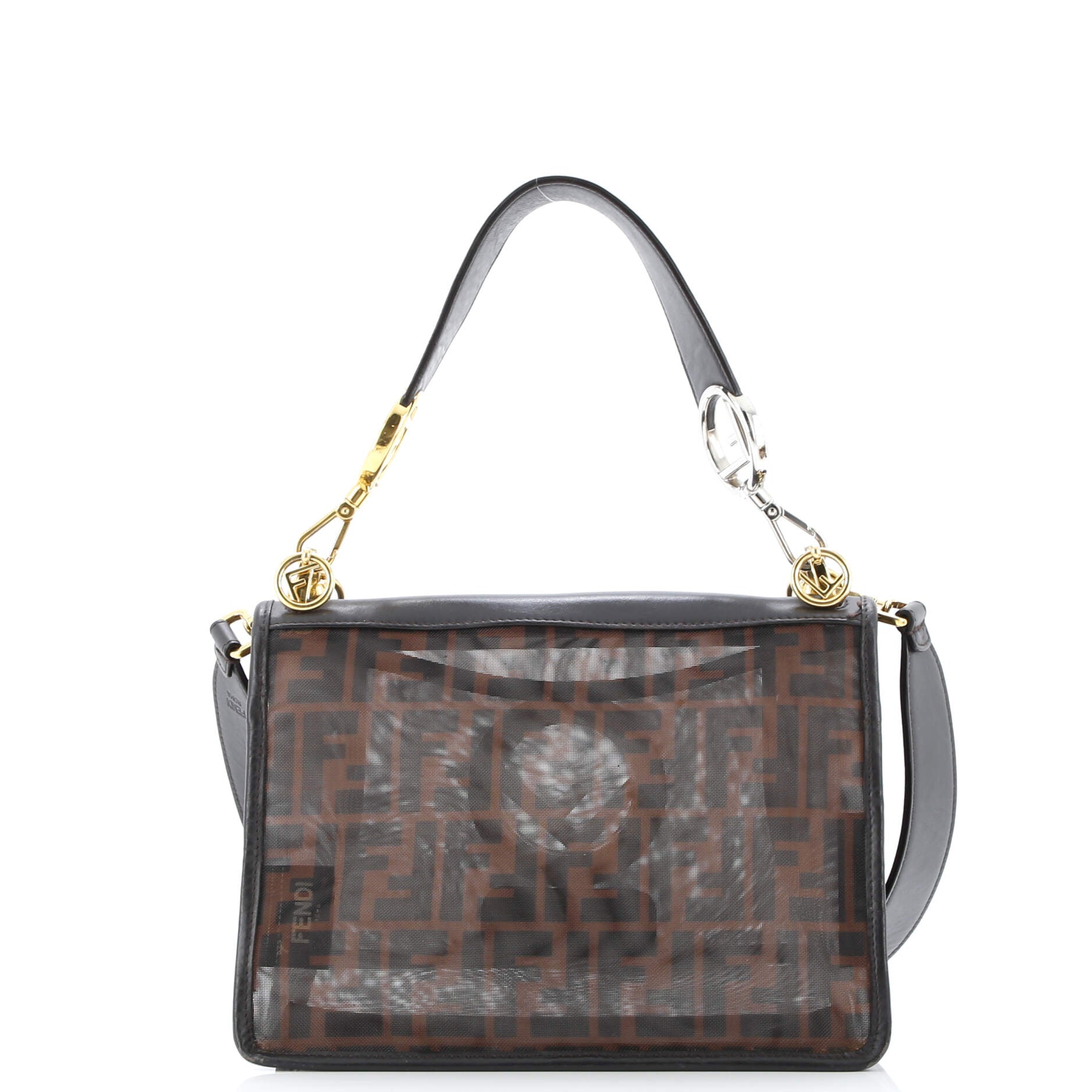 Kan I F Shoulder Bag Zucca Mesh Medium
