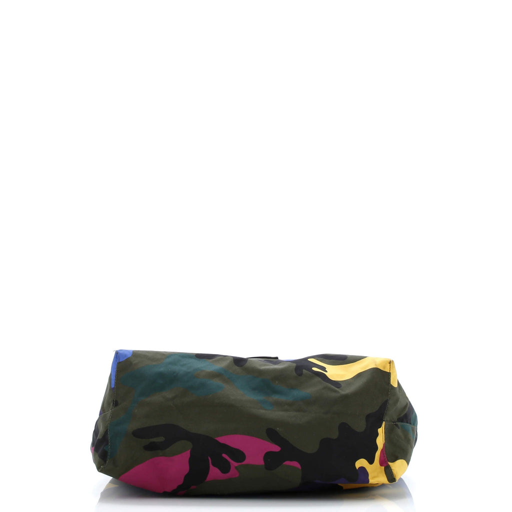 Rockstud Open Reversible Convertible Tote Camo Nylon Medium