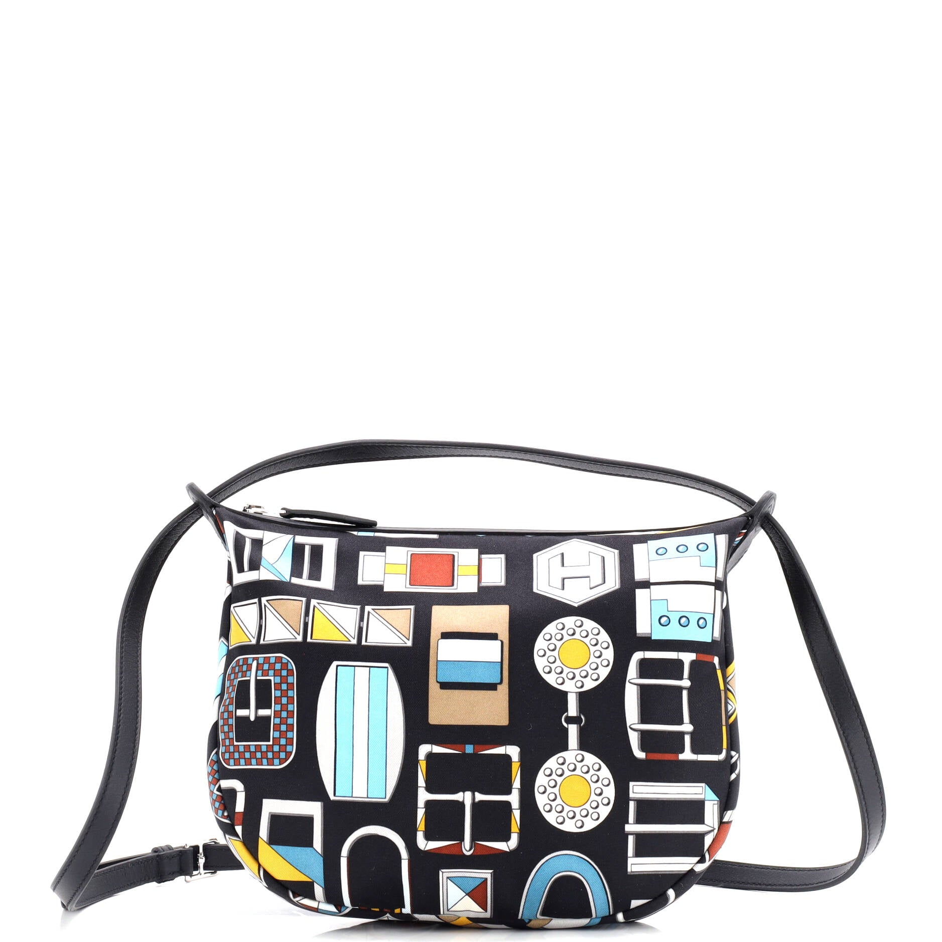 Sursoie To Go Pouch Printed Silk and Leather