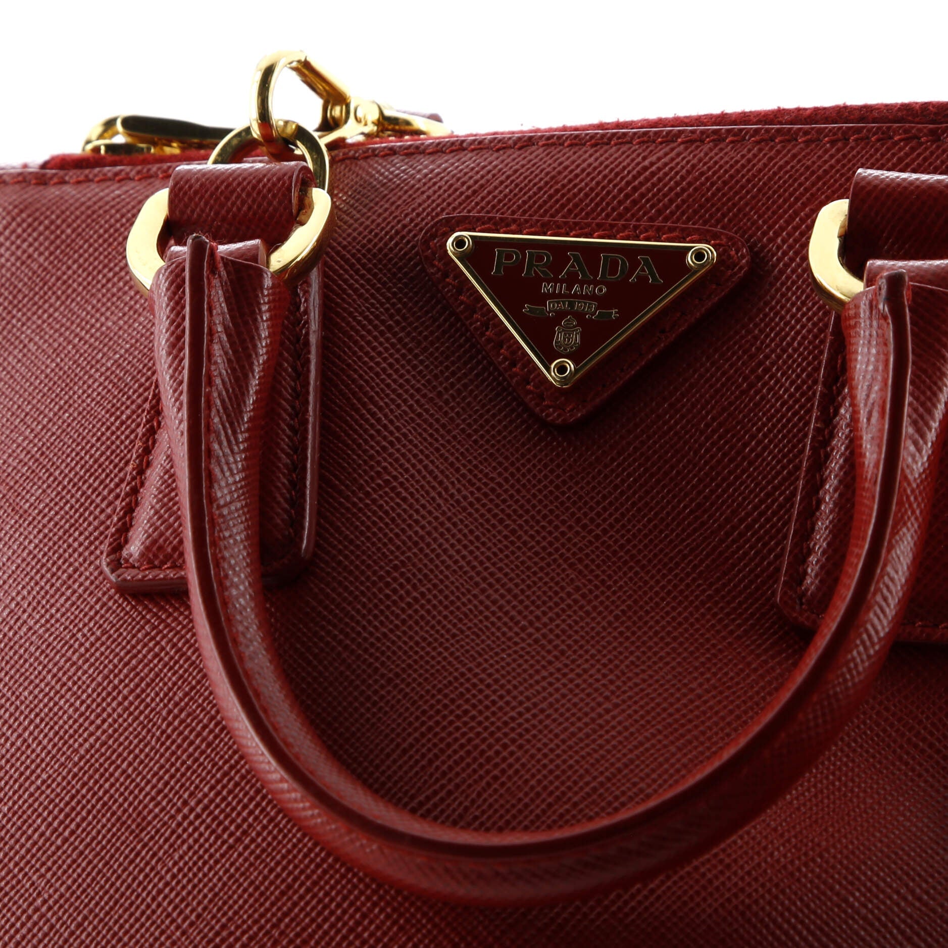 Galleria Double Zip Tote Saffiano Leather Mini
