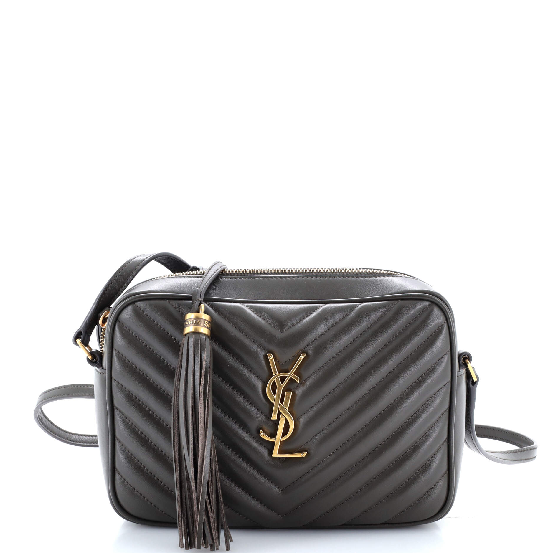 Lou Camera Bag Matelasse Chevron Leather Small
