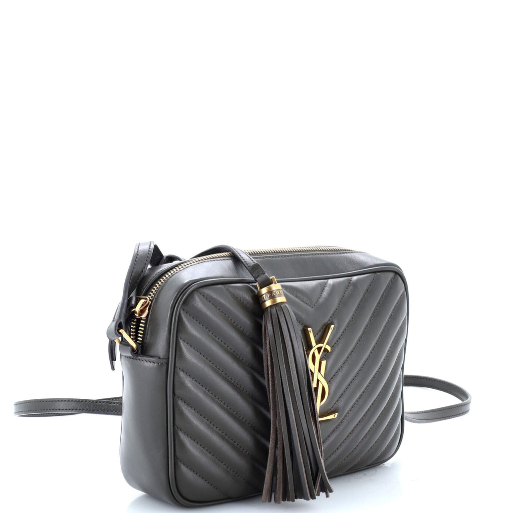 Lou Camera Bag Matelasse Chevron Leather Small