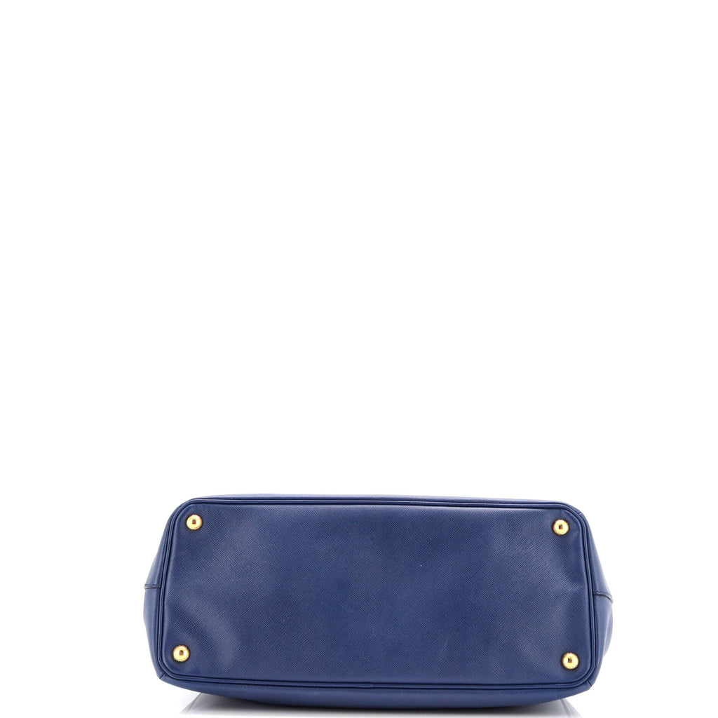Double Zip Lux Tote Saffiano Leather Large