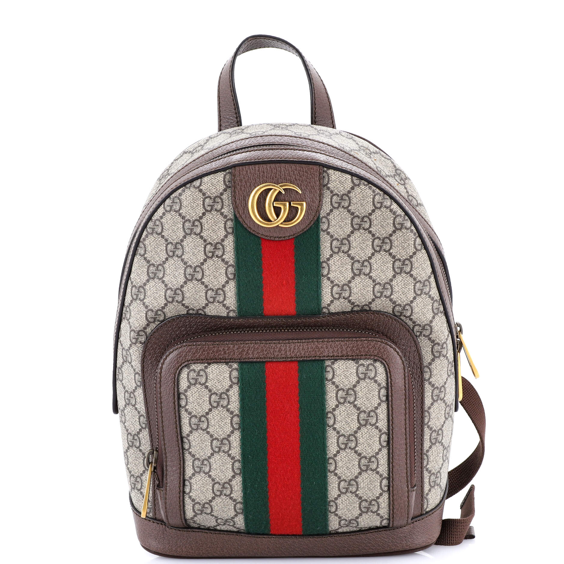 Ophidia Backpack GG Coated Canvas and Leather Small