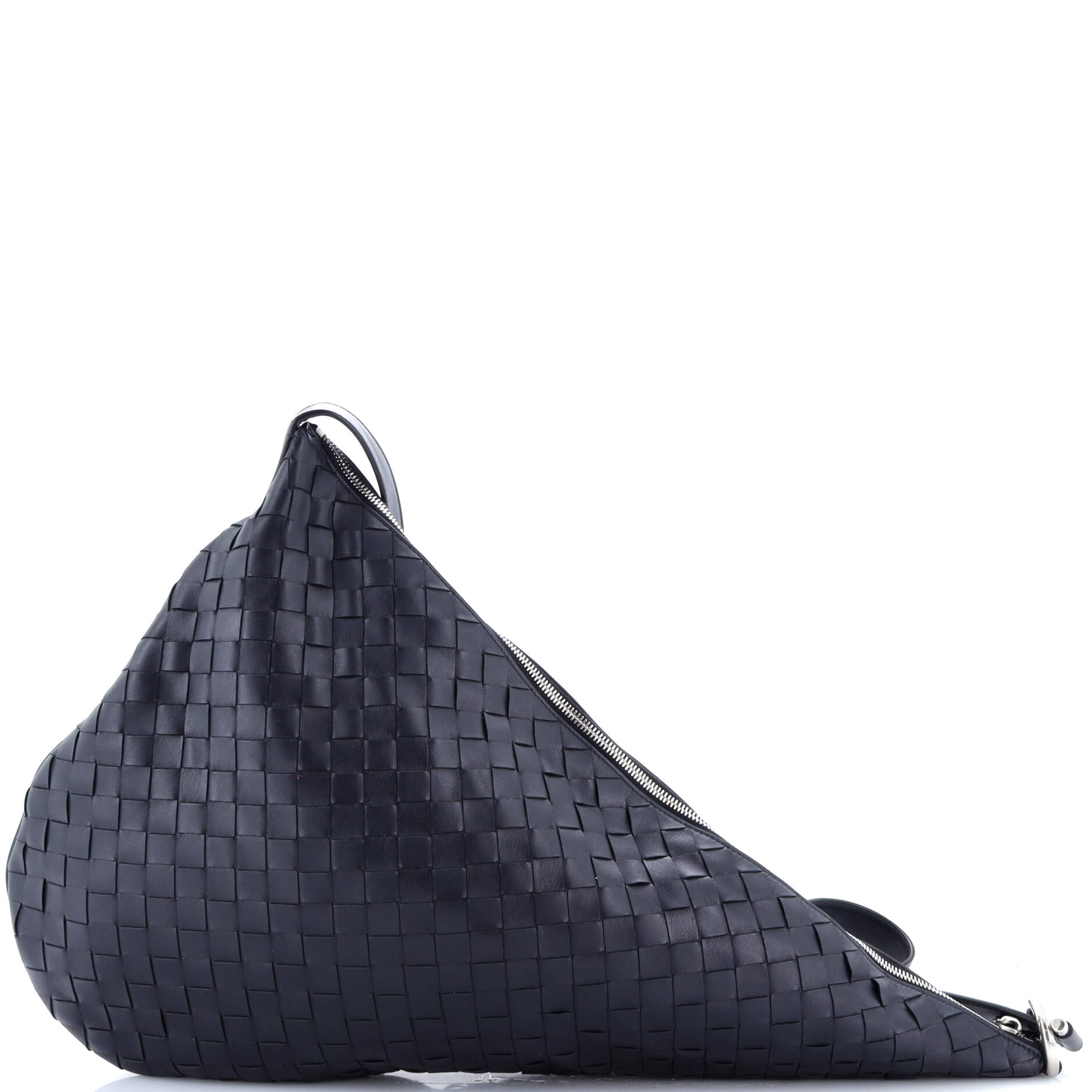 Virgule Shoulder Bag Intrecciato Nappa Large
