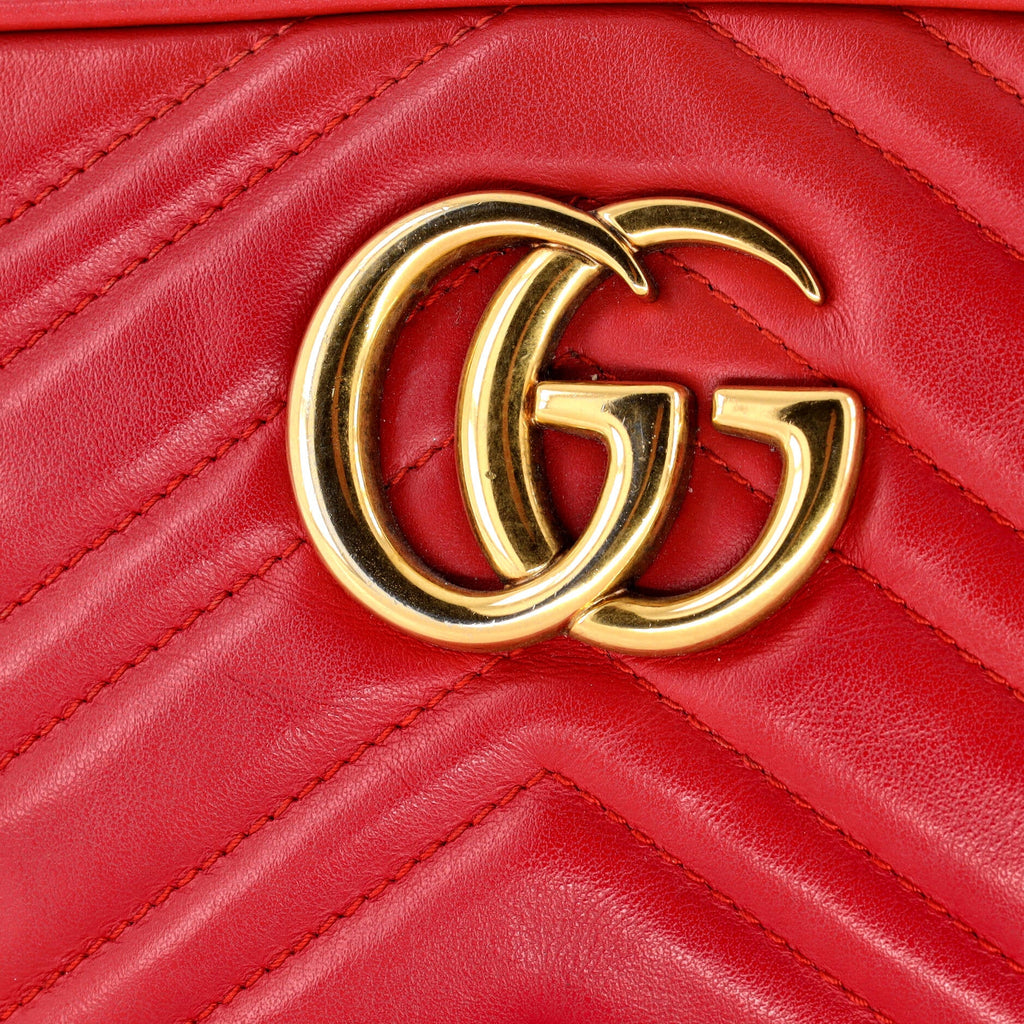 GG Marmont Shoulder Bag Matelasse Leather Small