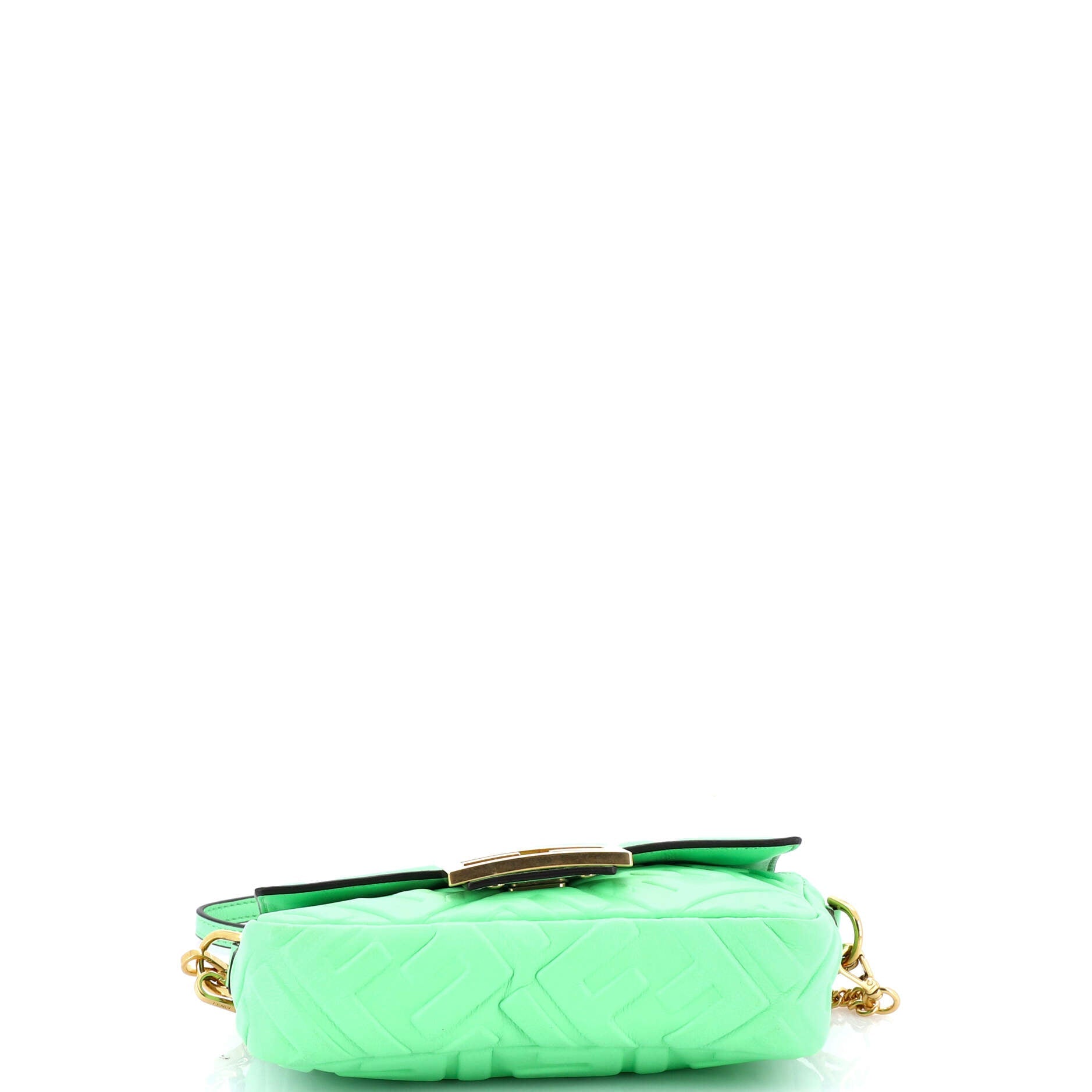 Baguette NM Bag Zucca Embossed Leather Mini
