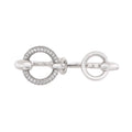 Filet d'Or Double Ring 18K White Gold with Diamonds Large