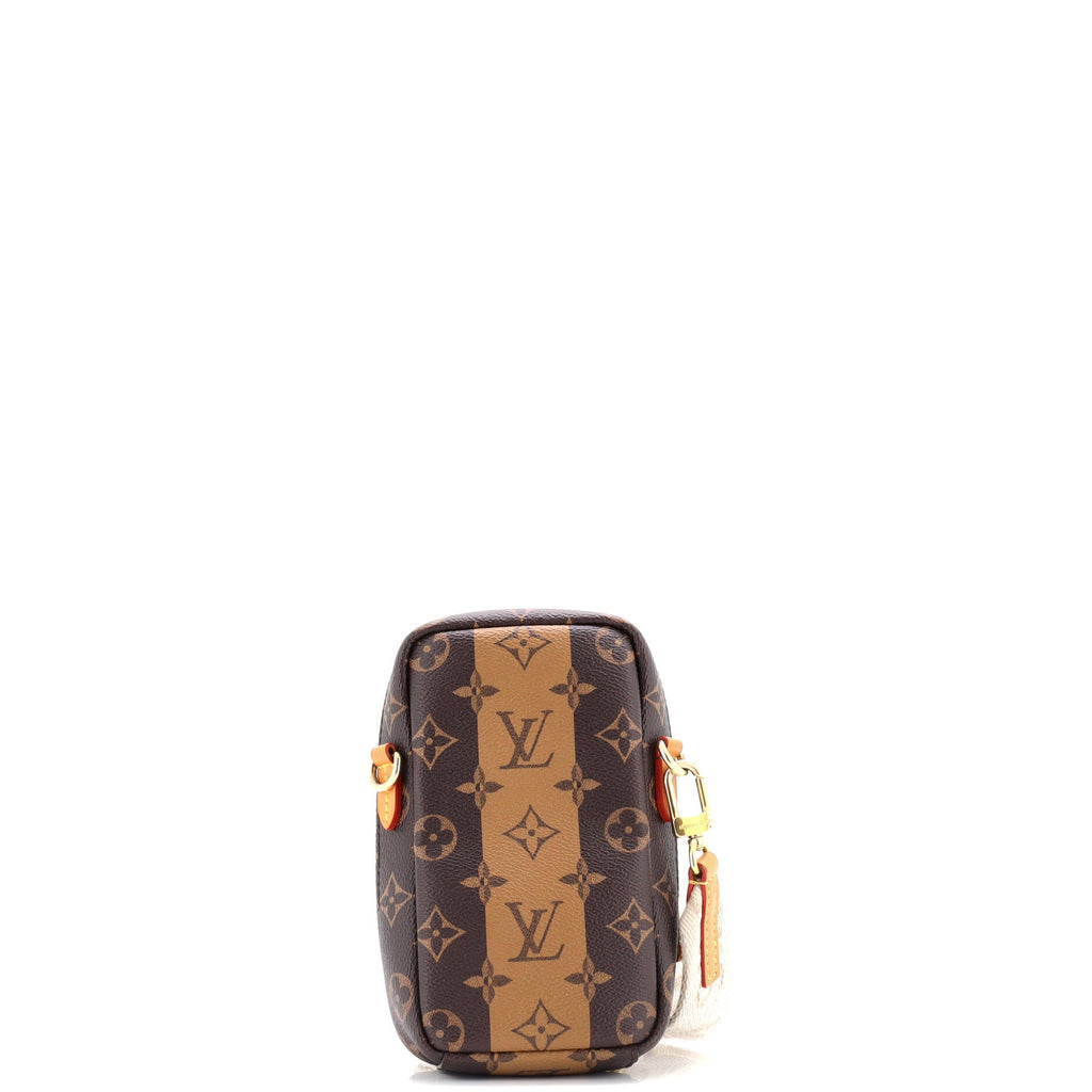 Nigo Flap Double Phone Pouch Limited Edition Stripes Monogram Canvas