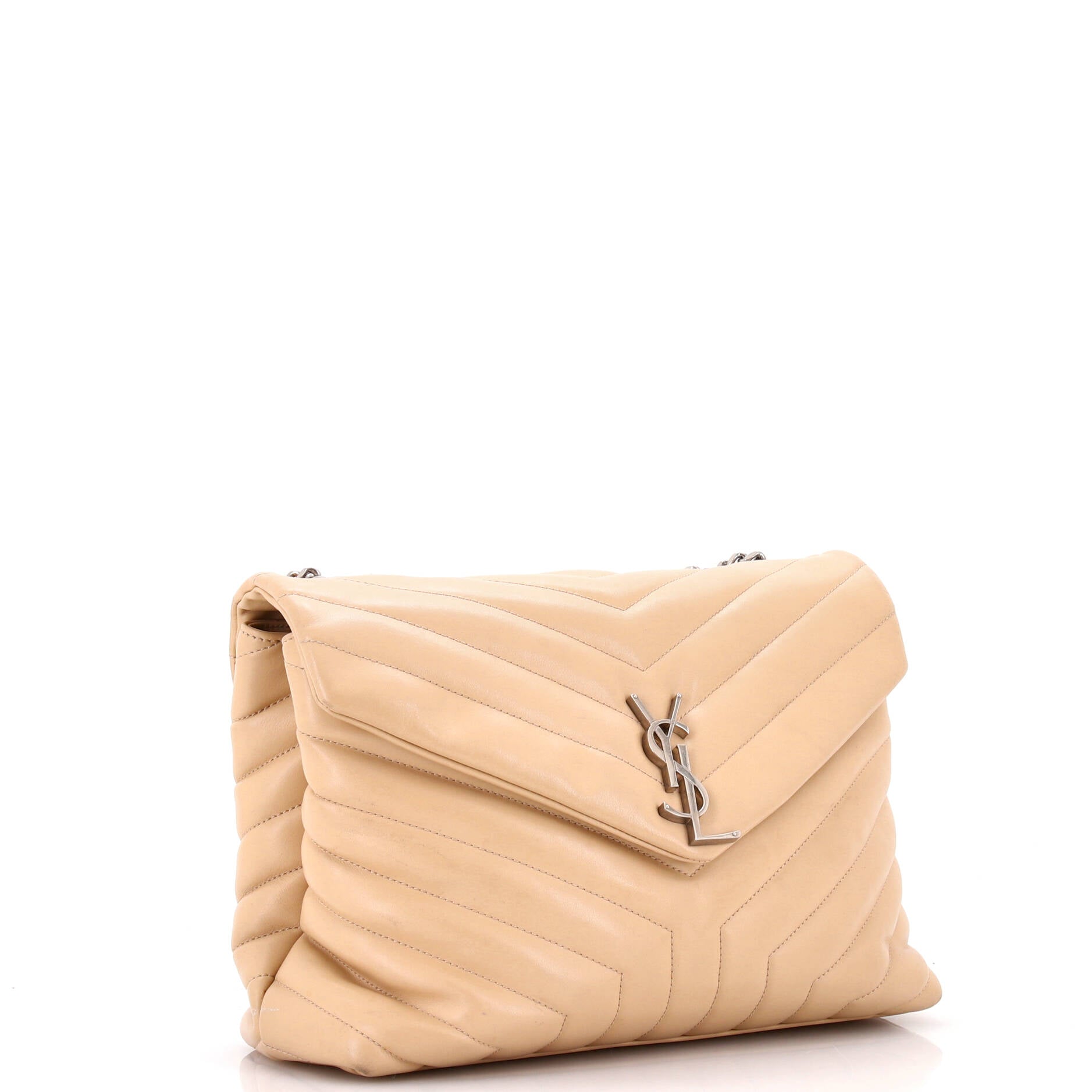 Loulou Shoulder Bag Matelasse Chevron Leather Medium